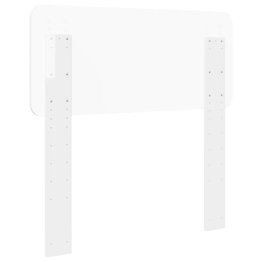 Tête de lit Blanc Brillant Bois d'ingénierie - 6