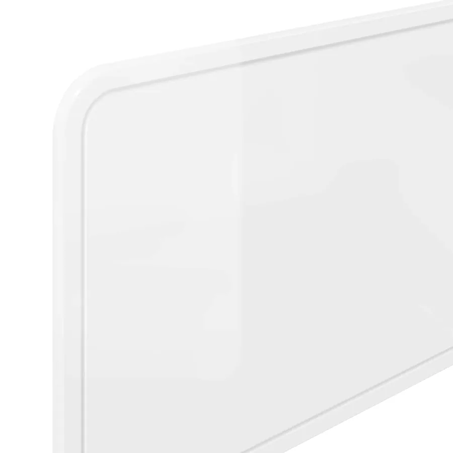 Tête de lit Blanc Brillant Bois d'ingénierie - 7
