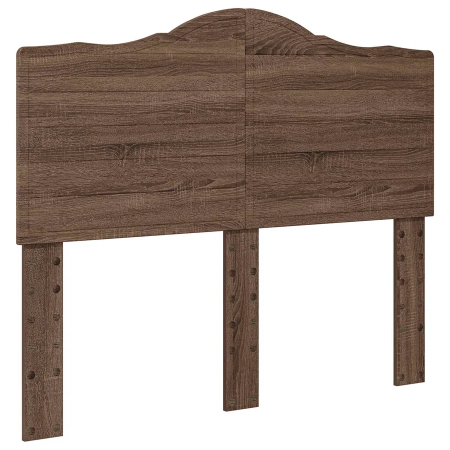 Cadre de lit Chêne brun 120 x 190 cm Pin massif - 6