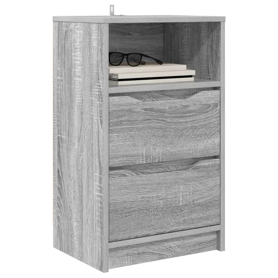 Table de chevet Gris Sonoma 40 x 30 x 467 cm Bois d'ingénierie - 3