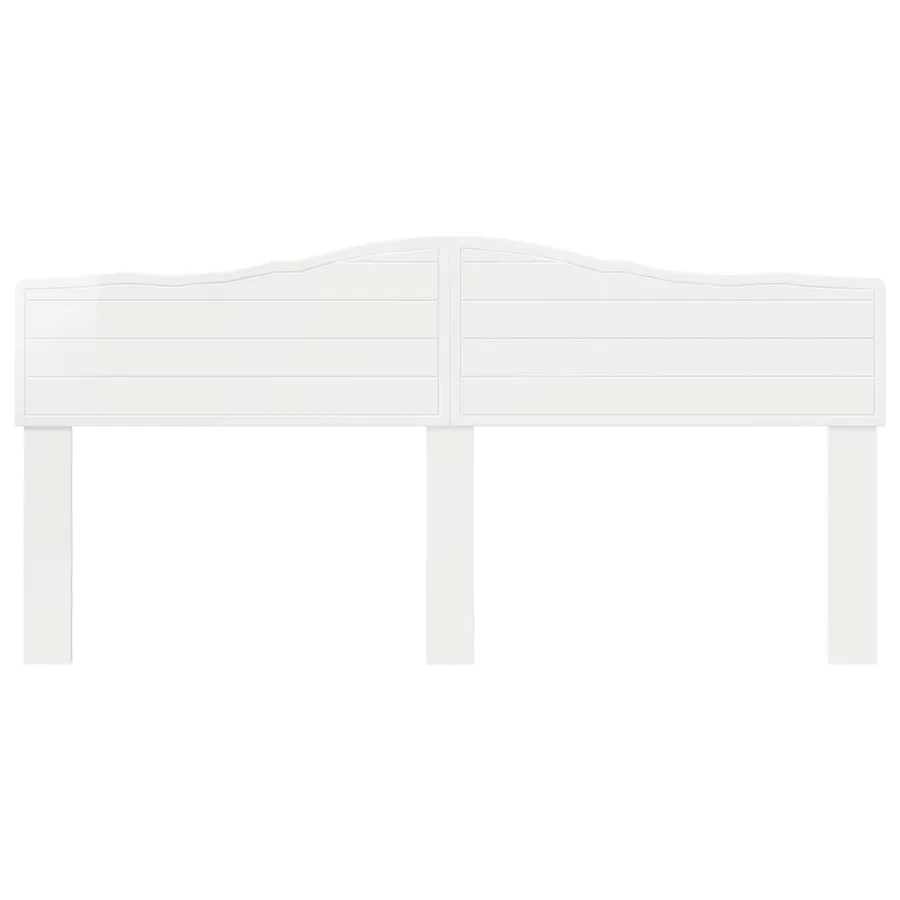 Tête de lit Blanc Brillant Bois d'ingénierie - 4