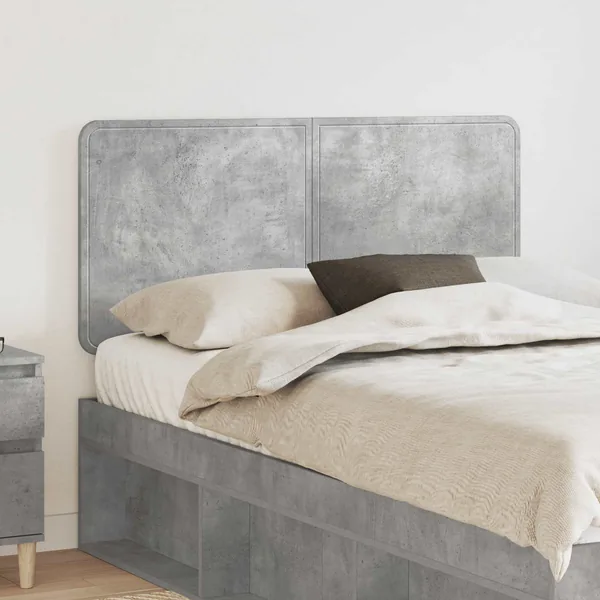 Tête de lit Gris béton Bois d'ingénierie