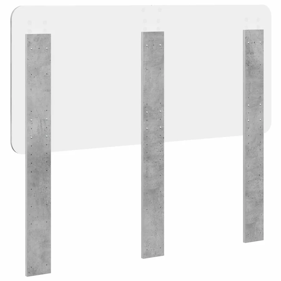 Tête de lit Gris béton Bois d'ingénierie - 6