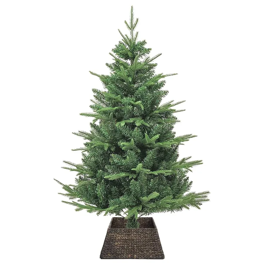 Collier de sapin de Noël Noir 50 x 50 x 25 cm Jacinthe d'eau - 3