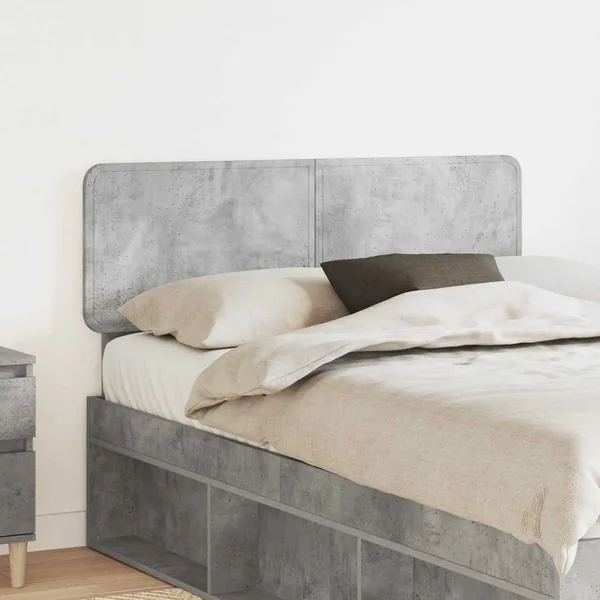 Tête de lit Gris béton Bois d'ingénierie