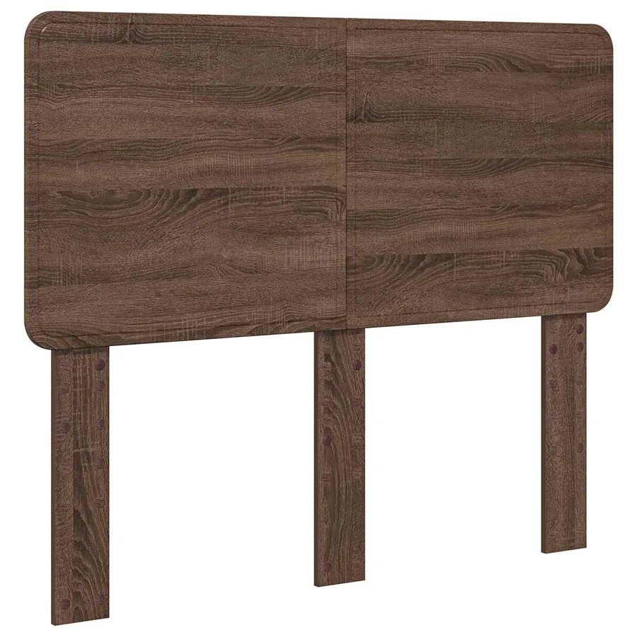 Cadre de lit Chêne brun 120 x 200 cm Bois de pin massif - 6