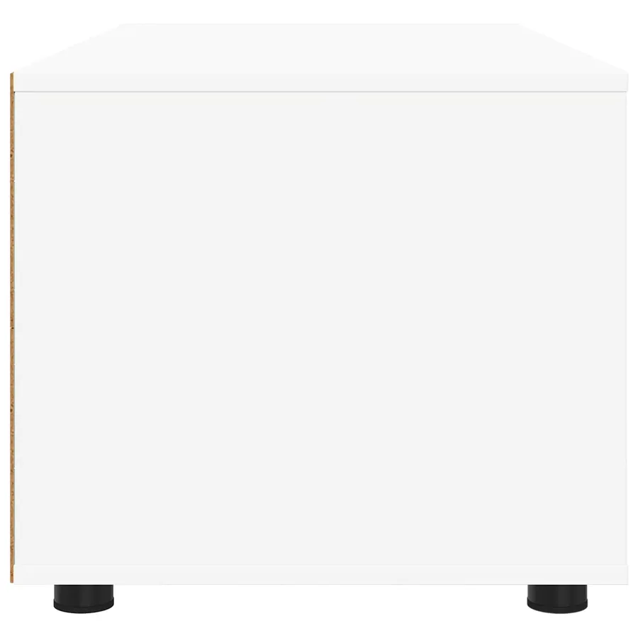 Meuble TV avec tiroir Blanc 100 x 48 x 43 cm Bois d'ingénierie - 7