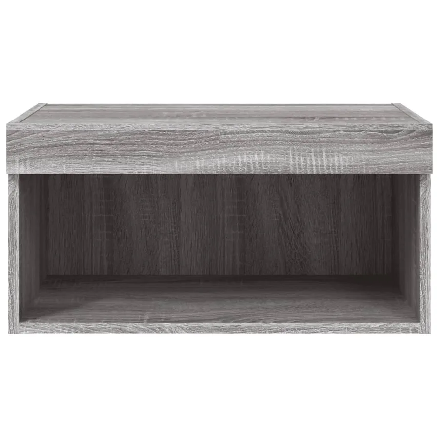 Meuble TV avec lumières LED sonoma gris 60x30x30 cm - 8