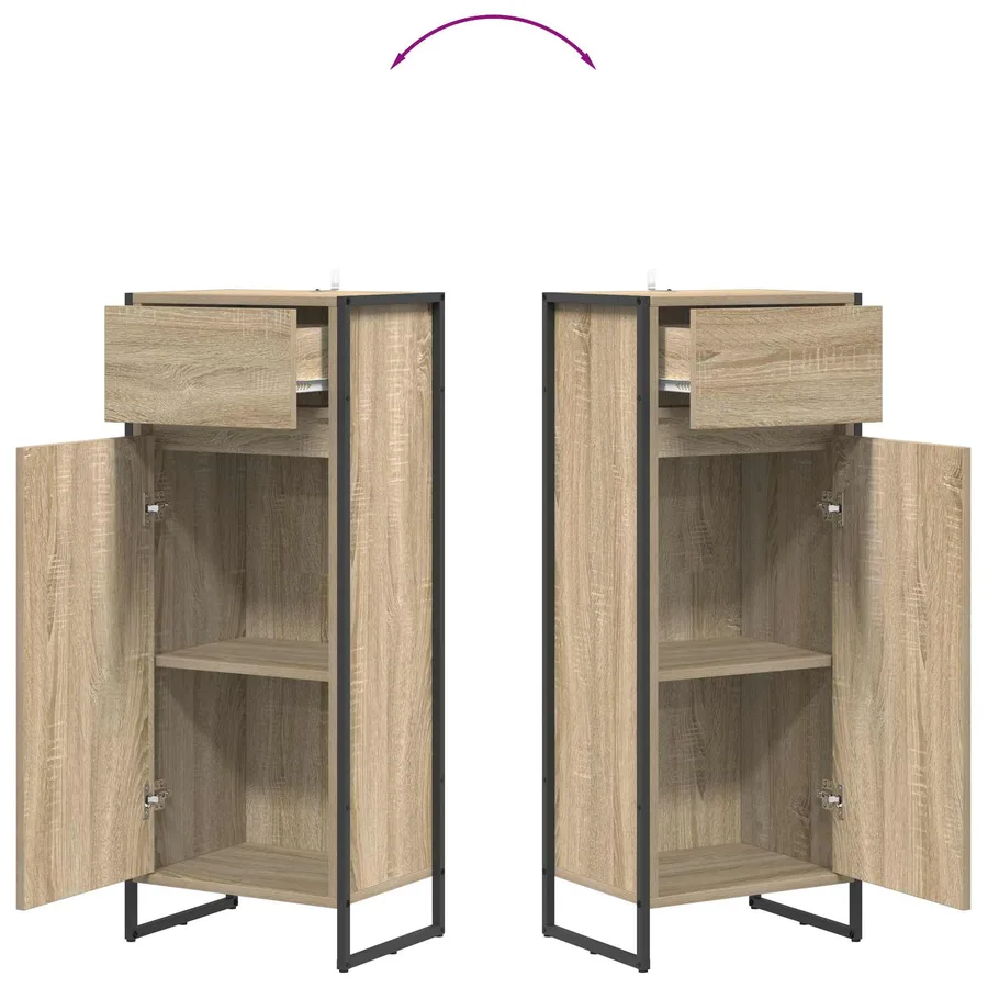 Cabinet de salle de bain avec tiroir Sonoma 40 x 30 x 100 cm - 10