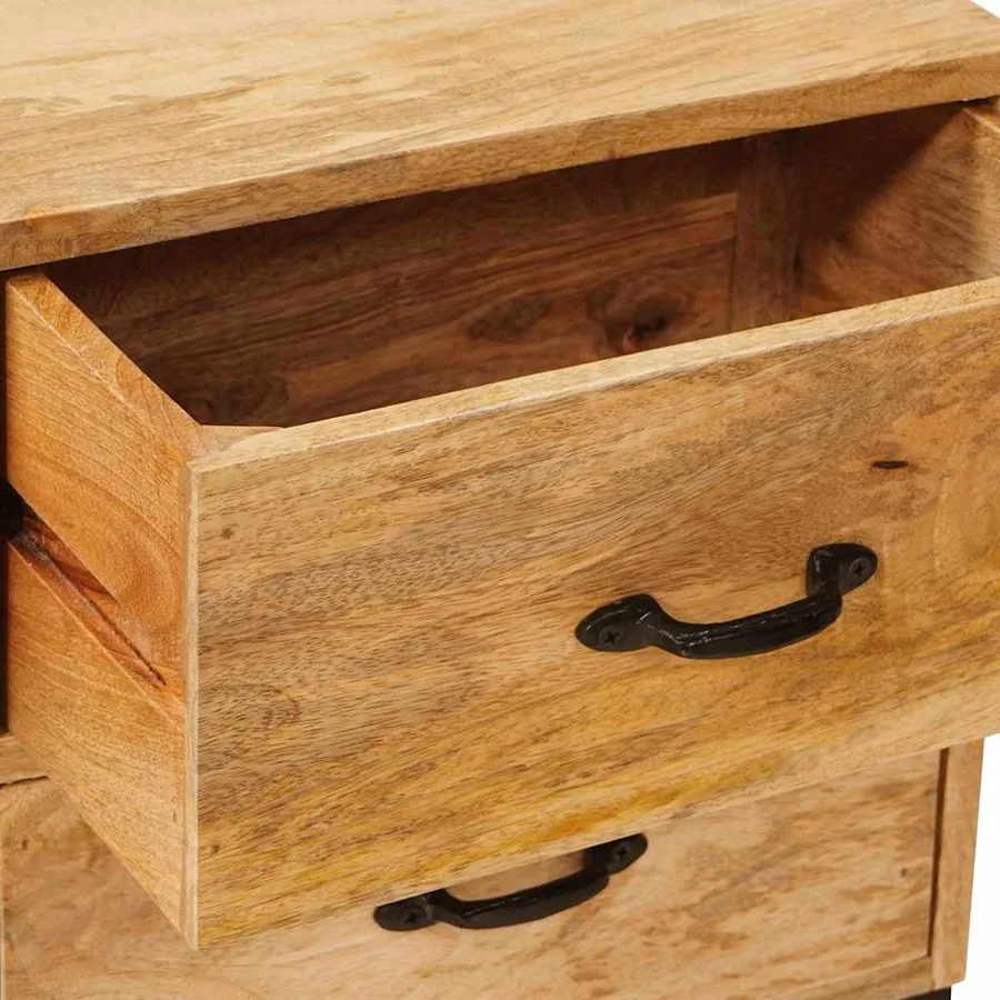 Supports de télévision avec tiroir Marron 110 x 30 x 46 cm - 10