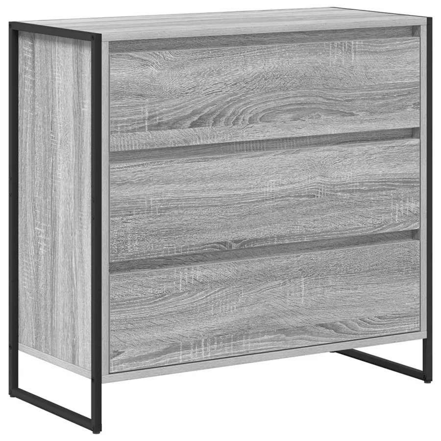 Buffet Gris Sonoma 79 x 36 x 75.5 cm Bois d'ingénierie - 2