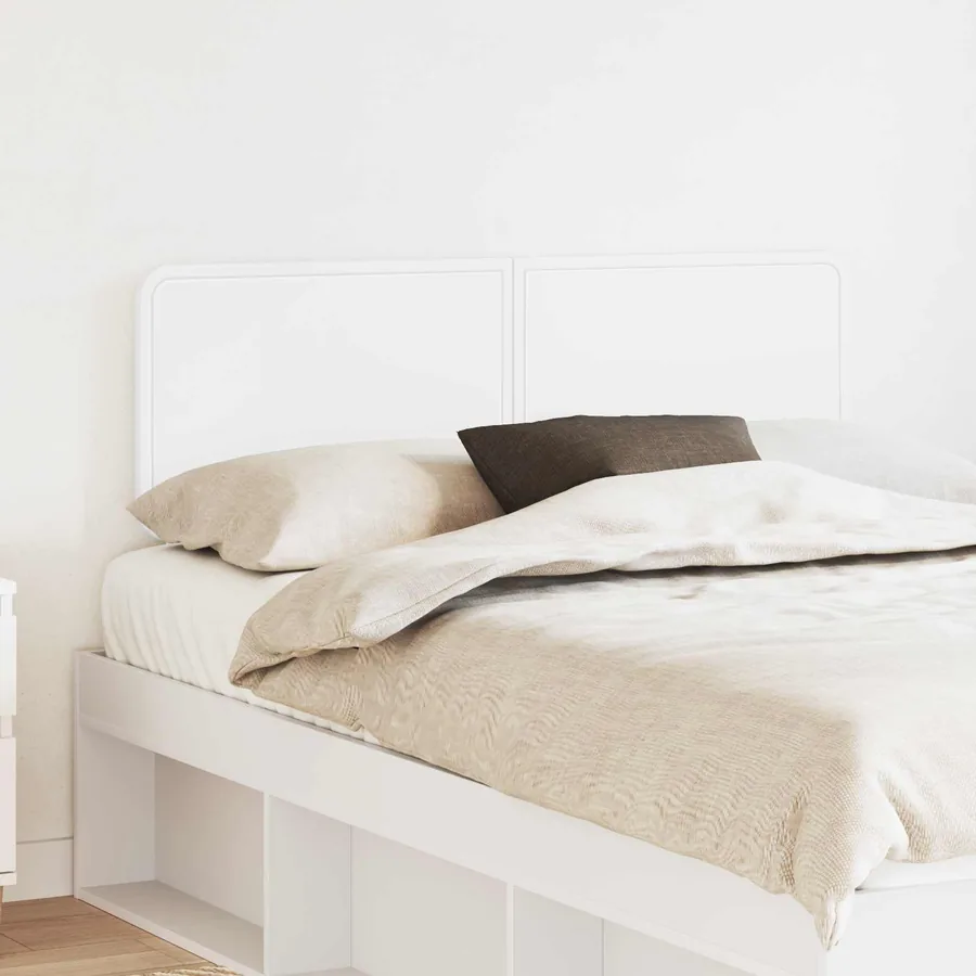 Tête de lit Blanc Bois d'ingénierie