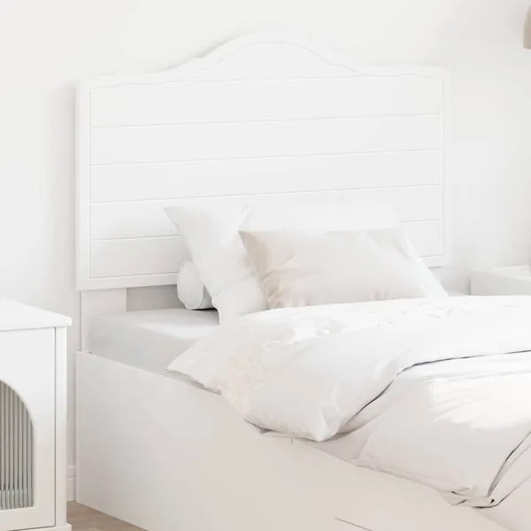 Tête de lit Blanc Bois d'ingénierie