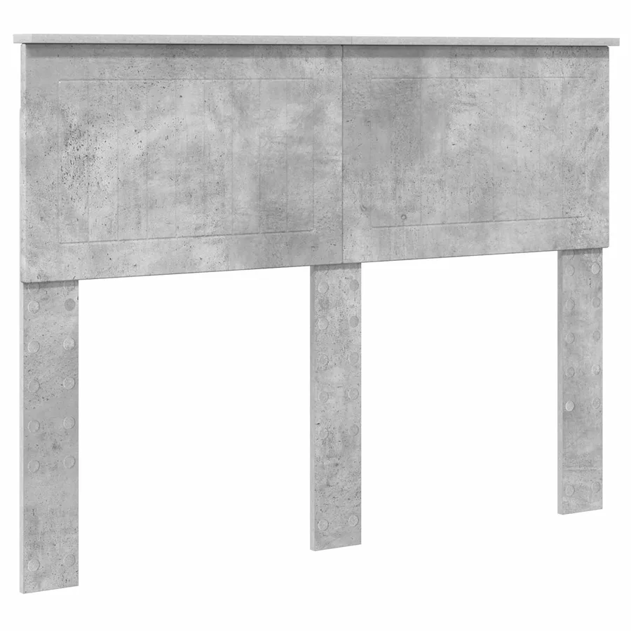 Cadre de lit avec tête de lit Béton 120 x 190 cm Pin massif - 6