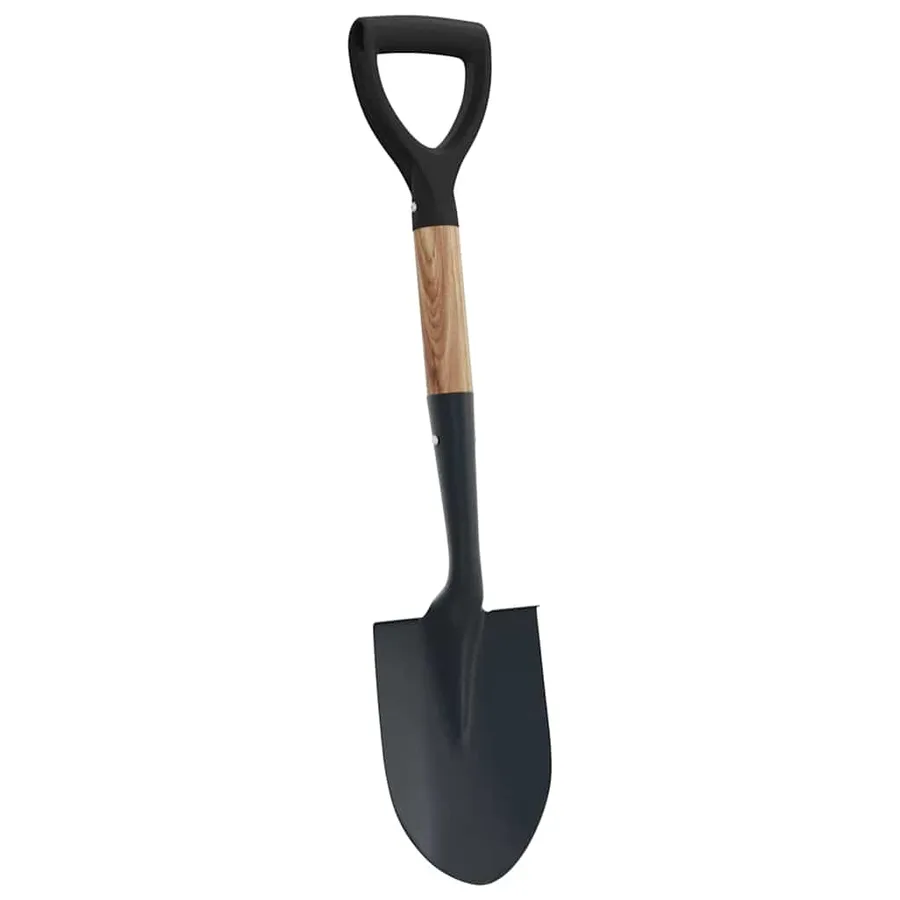 Pelle Noir 68,5 cm Acier Émaillé et Bois Massif - 2