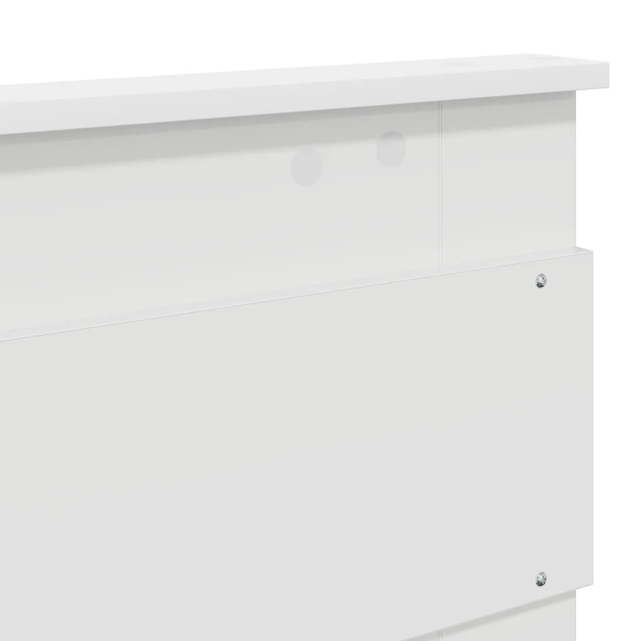 Cadre de lit Blanc 150 x 200 cm Bois de pin massif - 11