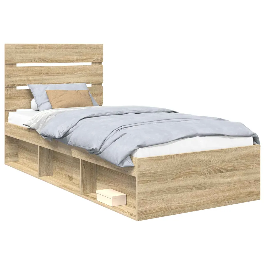 Cadre de lit Sonoma 100 x 200 cm Bois de pin massif - 2