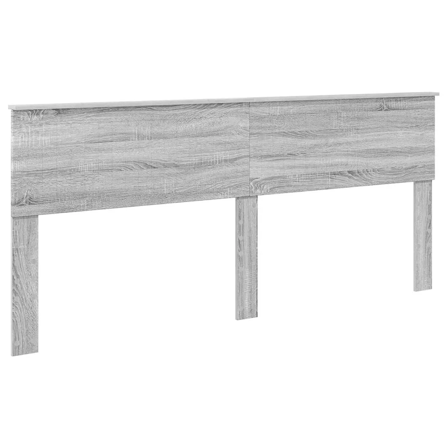 Cadre de lit Gris Sonoma 200 x 200 cm Pin massif - 6