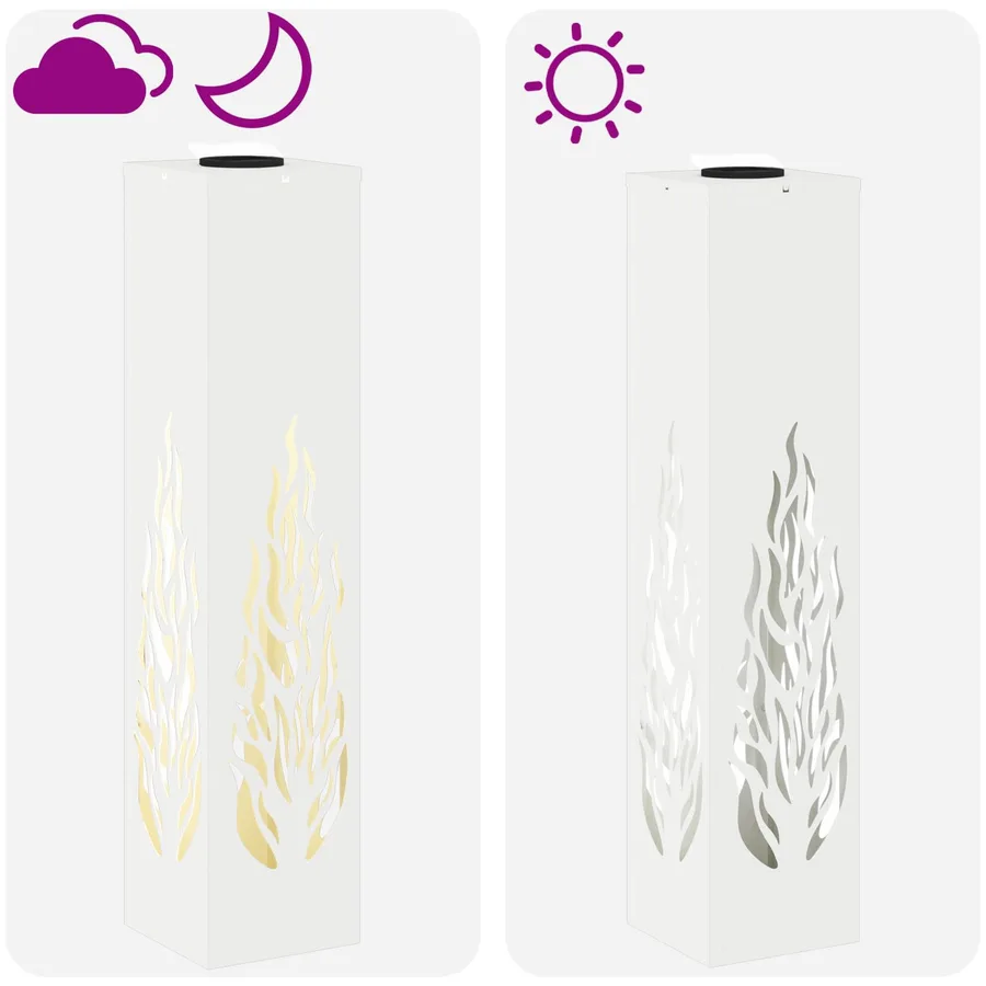 Lumière de chemin LED solaire 2 pcs Blanc chaud 18 x 18 x 80 cm - 13