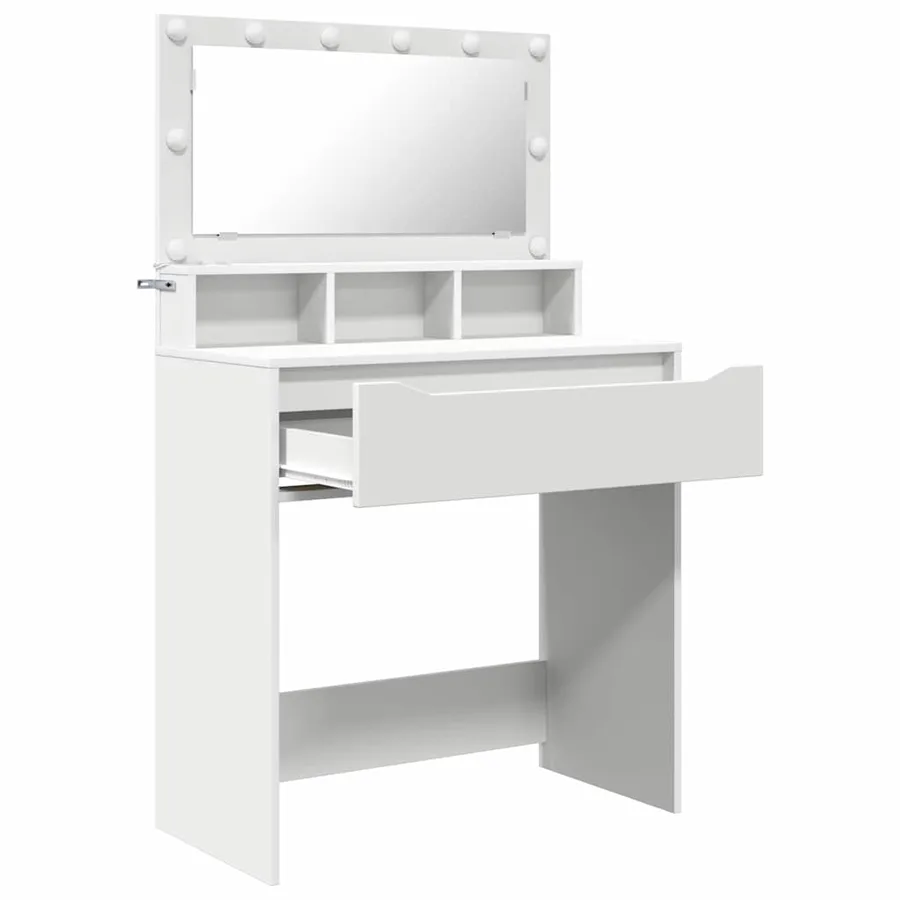Tables de maquillage pour chambre Blanc 80 x 39,6 x 135 cm - 5