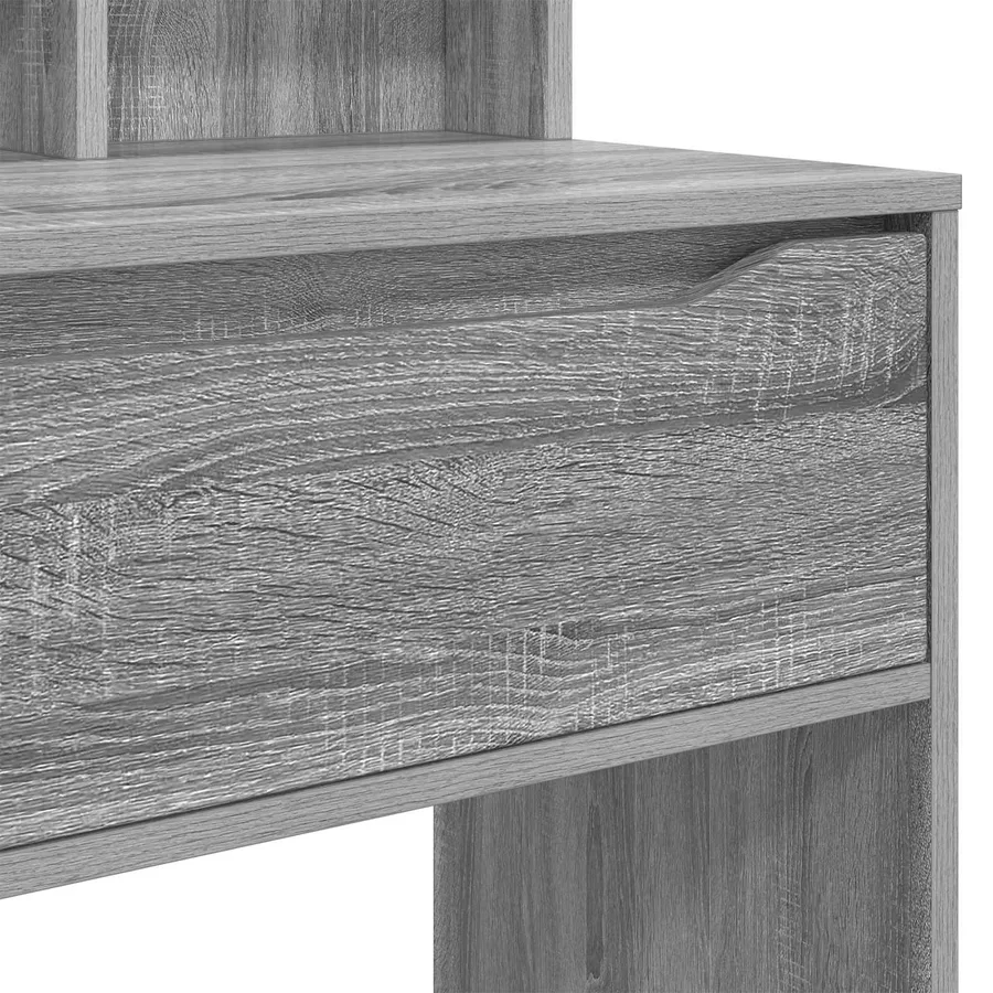 Tables de maquillage pour chambre avec tiroir Gris Sonoma - 8