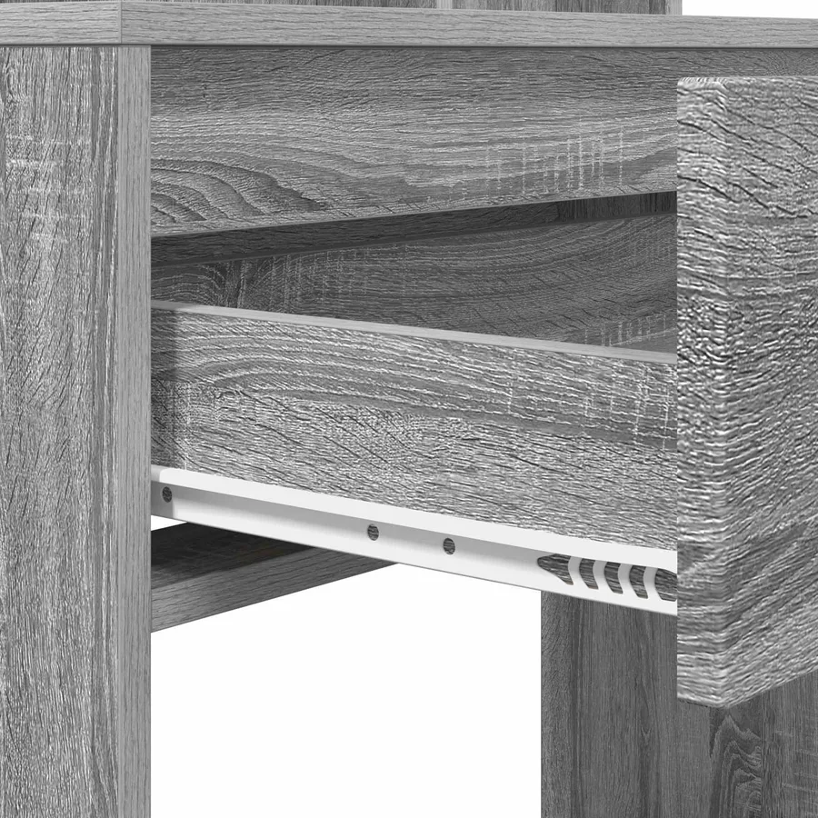 Tables de maquillage pour chambre avec tiroir Gris Sonoma - 9