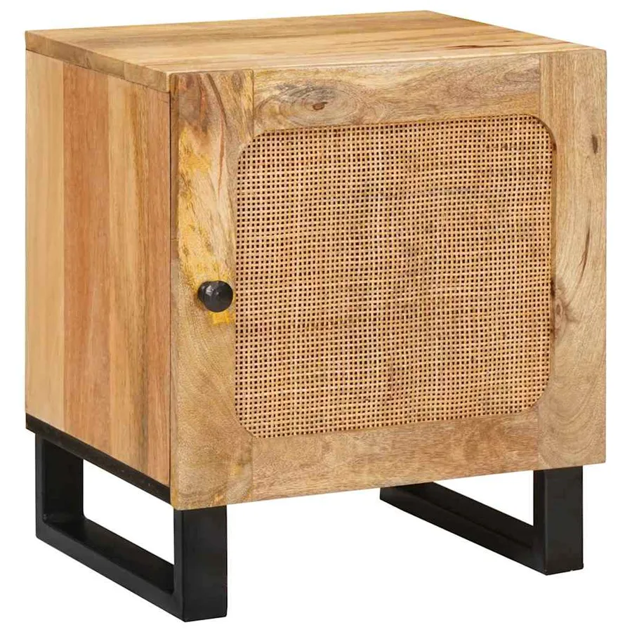 Cabinet de chevet 2 pcs Naturel 40 x 33 x 46 cm - 2