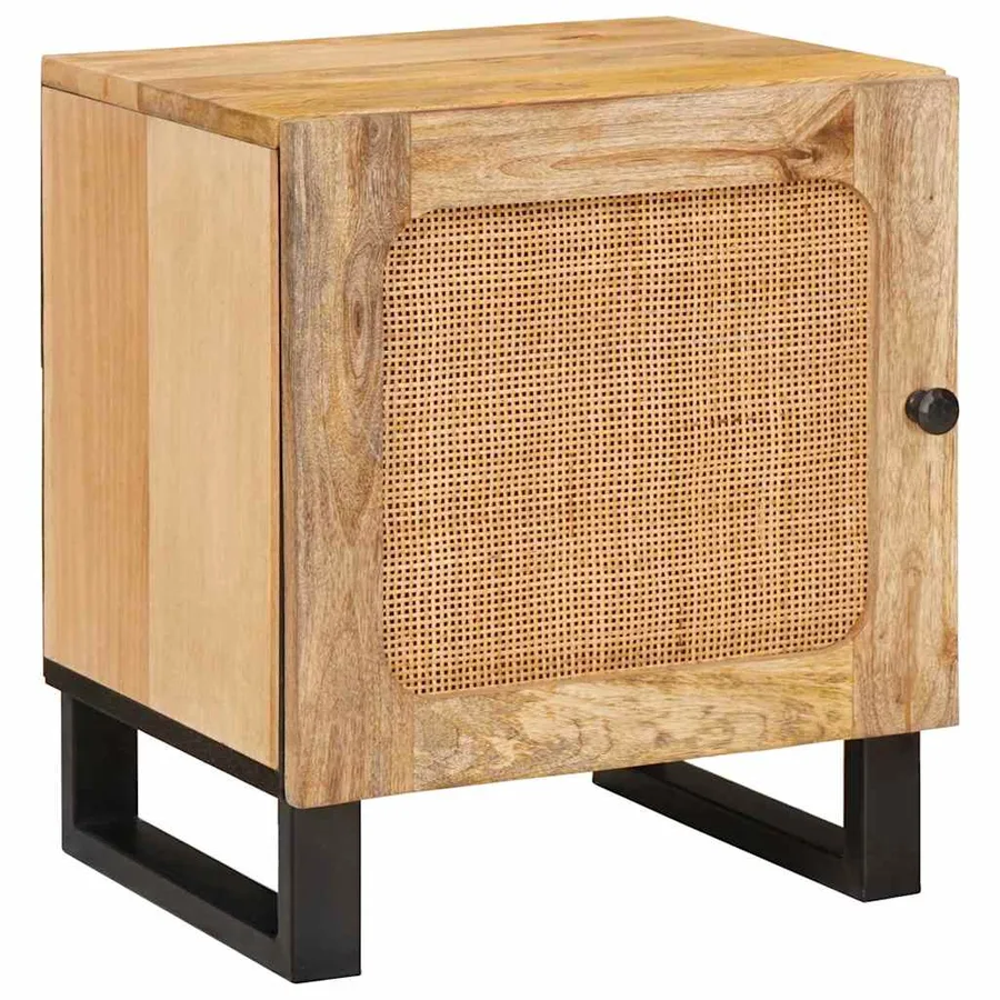 Cabinet de chevet 2 pcs Naturel 40 x 33 x 46 cm - 3