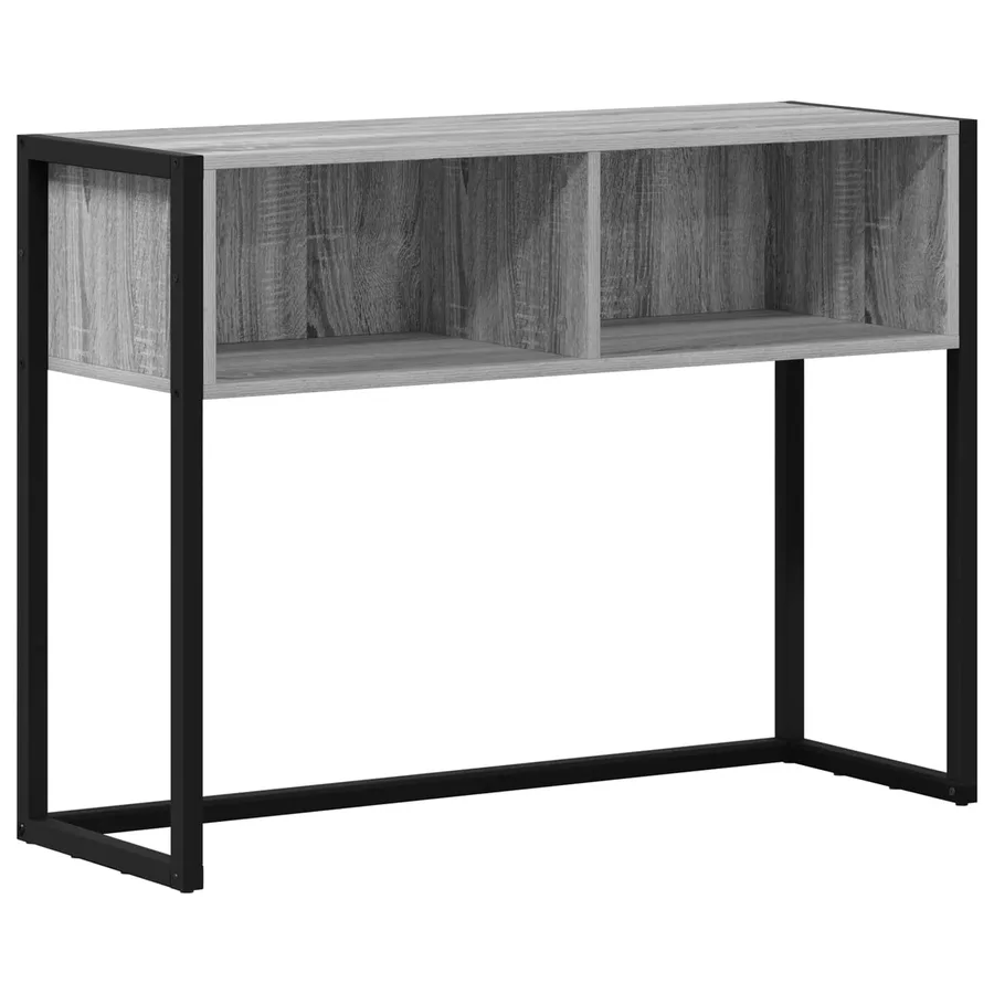Table d'appoint Gris Sonoma 100 x 36 x 75 cm Bois d'ingénierie - 2