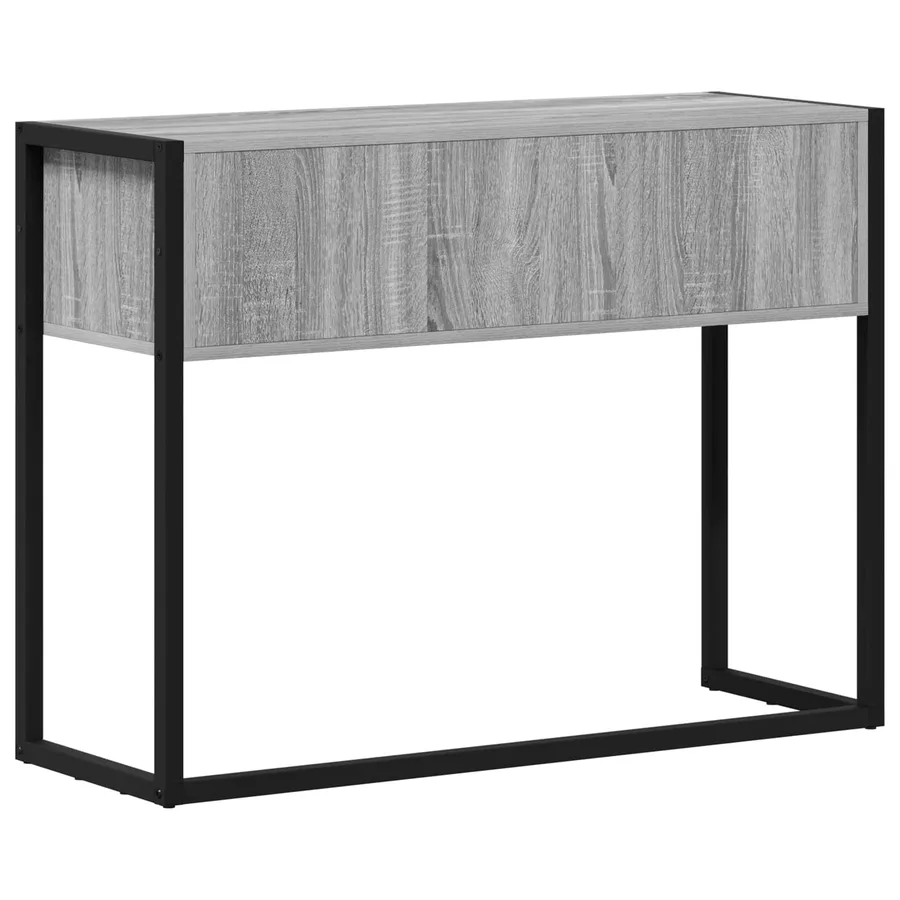 Table d'appoint Gris Sonoma 100 x 36 x 75 cm Bois d'ingénierie - 7