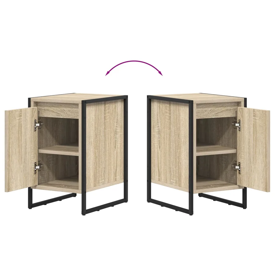 Table de chevet 2 pcs Sonoma 39,5 x 30 x 50 cm - 12