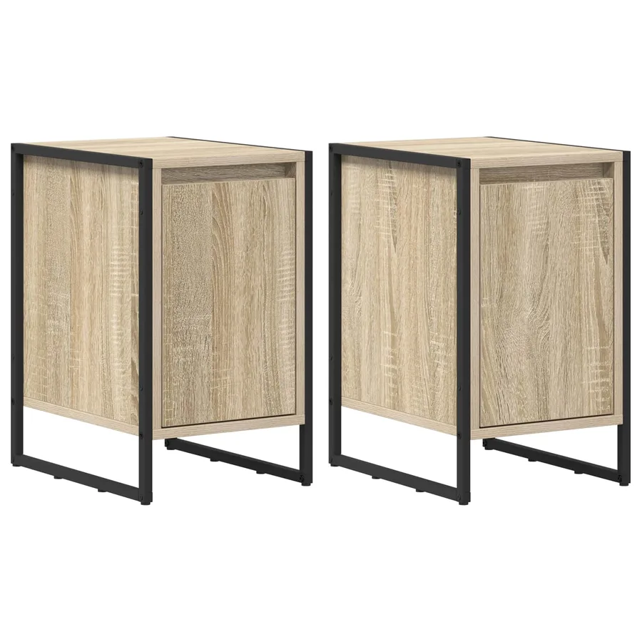 Table de chevet 2 pcs Sonoma 39,5 x 30 x 50 cm - 2
