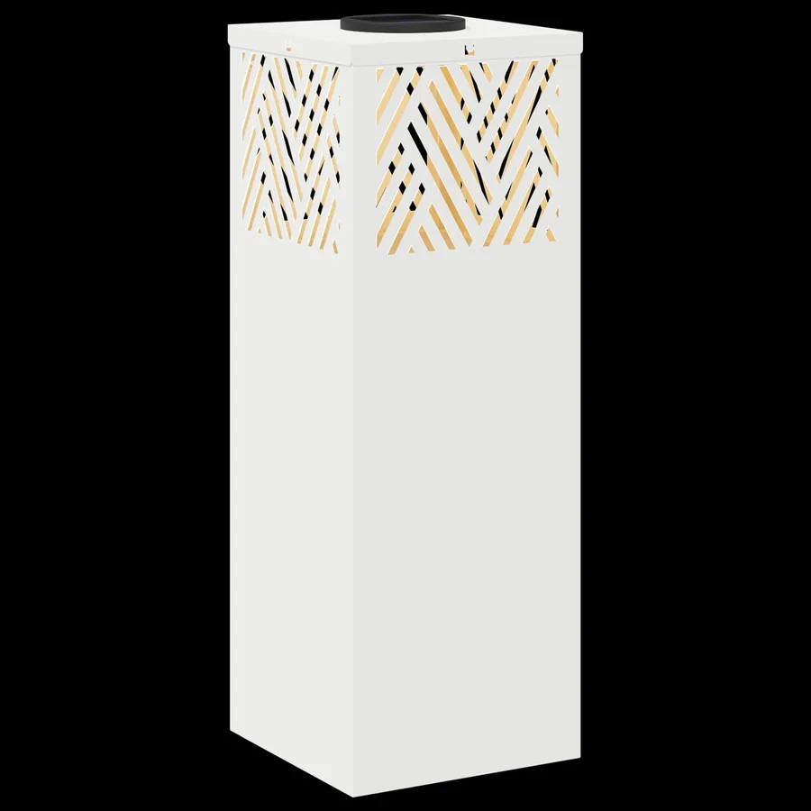 Lumière de chemin LED solaire 2 pcs Blanc chaud 18 x 18 x 50 cm - 12