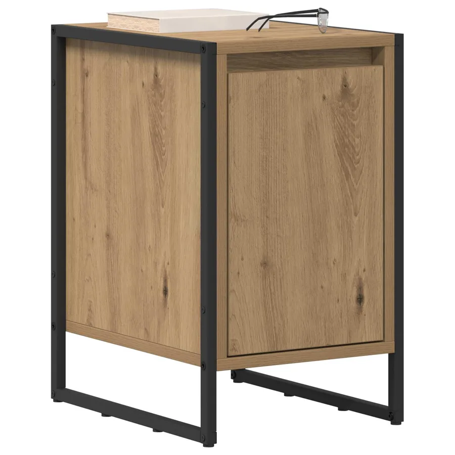 Table de chevet 2 pc Chêne artisan 39,5 x 30 x 50 cm - 3