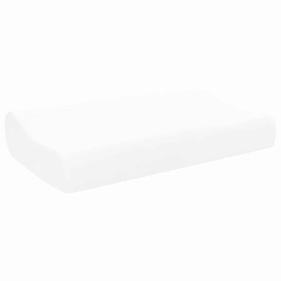 Coussin de sommeil Uni Blanc 60 x 37 x 12,5 cm - 3