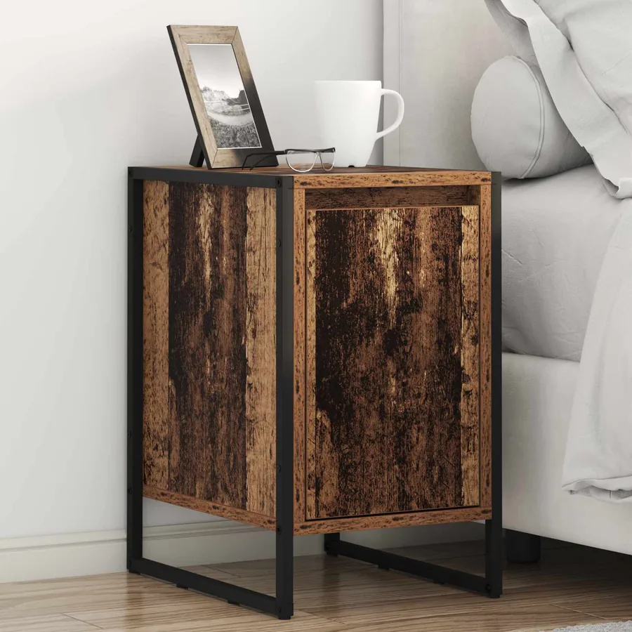 Table de chevet 2 pcs Bois Ancien 39,5 x 30 x 50 cm