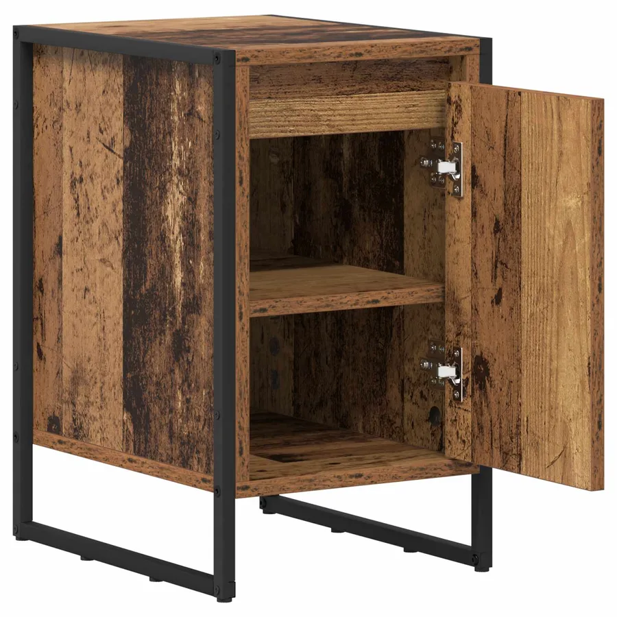 Table de chevet 2 pcs Bois Ancien 39,5 x 30 x 50 cm - 6