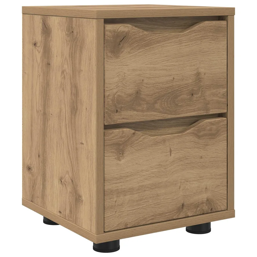 Table de chevet Chêne artisanal 30,5 x 30 x 43 cm - 2