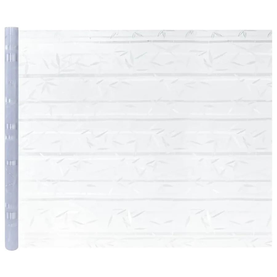 Films pour fenêtre 4 pcs dépoli motif de bambou PVC - 4
