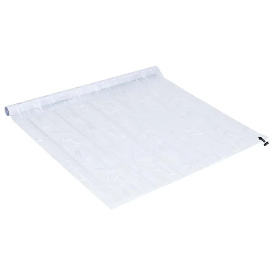 Films pour fenêtre 4 pcs dépoli motif de bambou PVC - 5