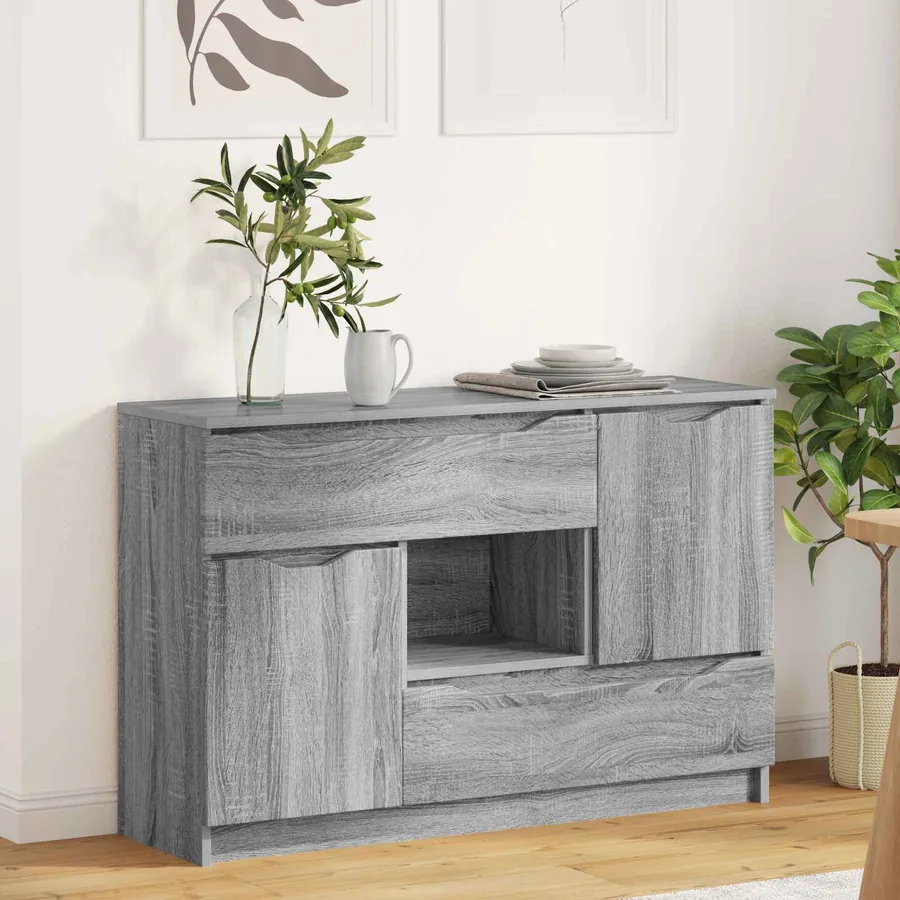 Buffet Gris Sonoma 100 x 30 x 65,6 Bois d'ingénierie