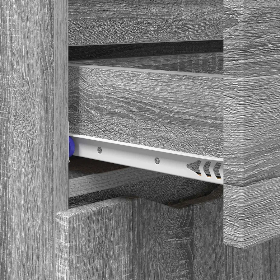 Buffet Gris Sonoma 100 x 30 x 65,6 Bois d'ingénierie - 10