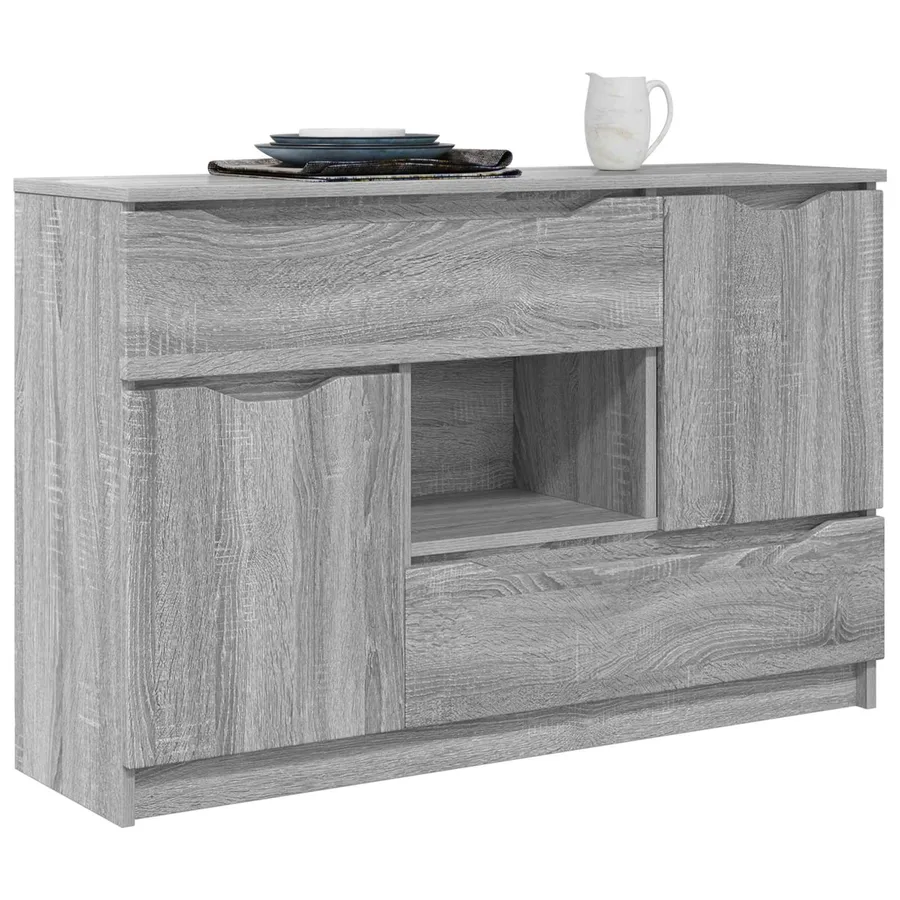 Buffet Gris Sonoma 100 x 30 x 65,6 Bois d'ingénierie - 3