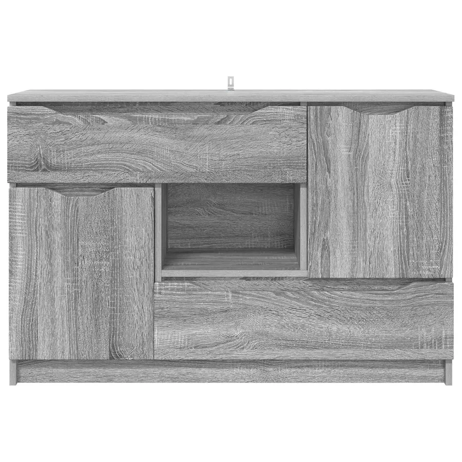Buffet Gris Sonoma 100 x 30 x 65,6 Bois d'ingénierie - 6