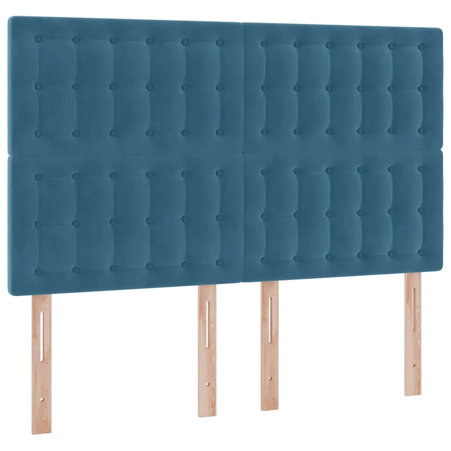 Lit de rangement LED avec matelas Bleu foncé 140 x 200 cm - 10