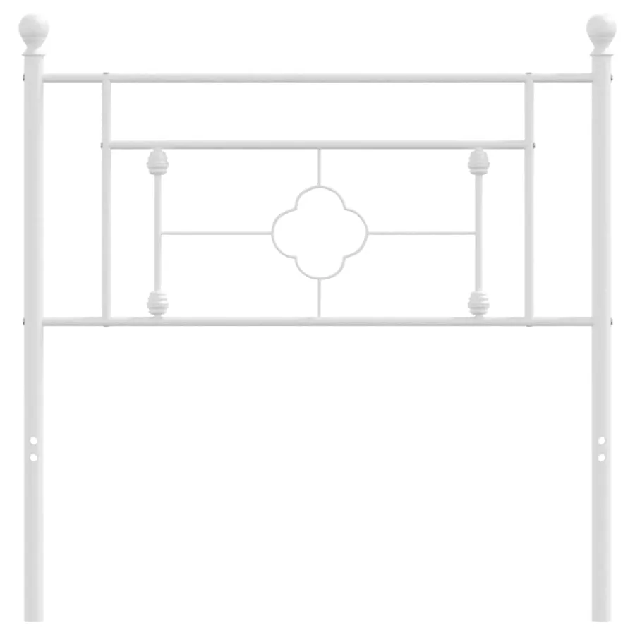 Tête de lit de remplacement métal blanc 100 cm - 3