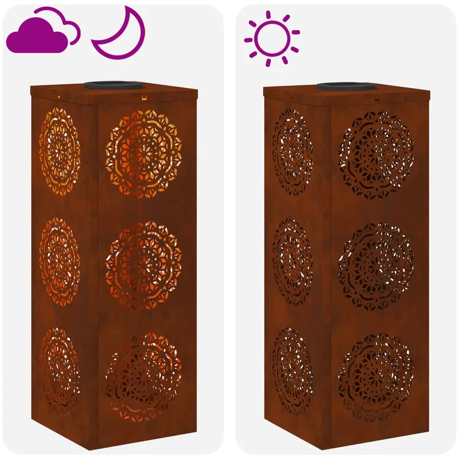 Lumière de chemin LED solaire 2 pcs Blanc chaud 18 x 18 x 50 cm - 14