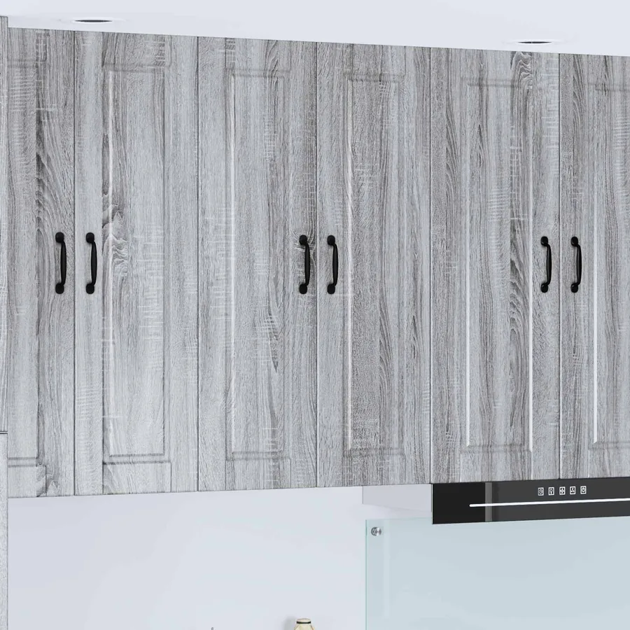 Meuble mural PORTO Gris Sonoma 60 x 31 x 100 cm