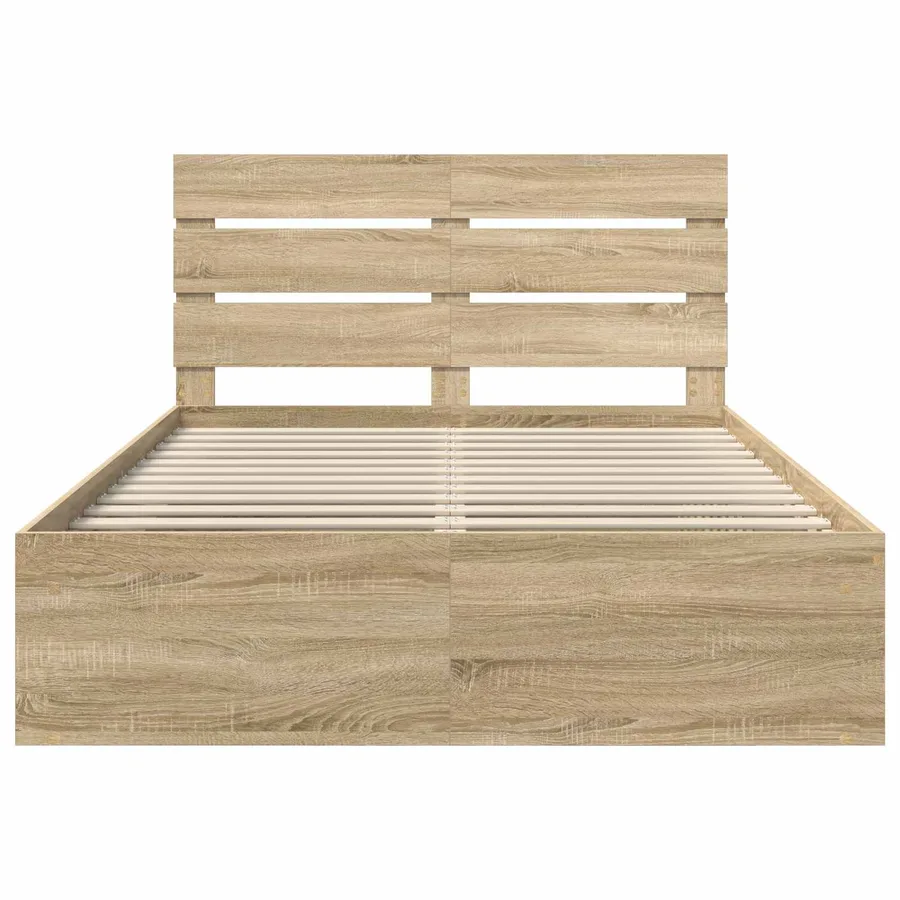 Cadre de lit Sonoma 140 x 200 cm Bois de pin massif - 7