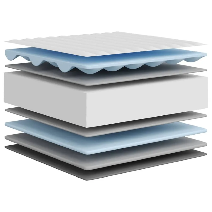 Matelas en mousse moyennement doux 80x200 cm - 7